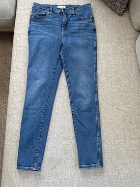 Madewell Slim High-Rise Skinny Jeans in Medium Blue Wash size 29